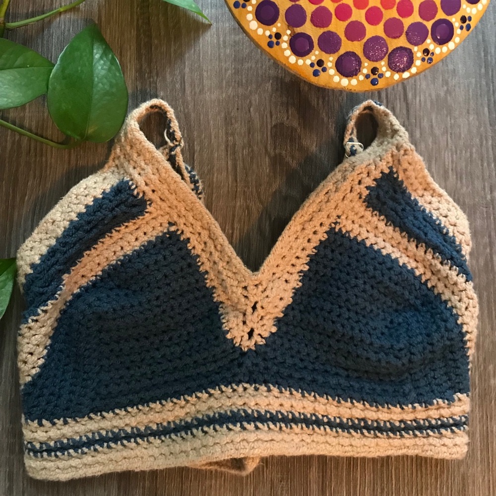 The Sleepy Jane Show Sweet Thing Crochet Bra (L)